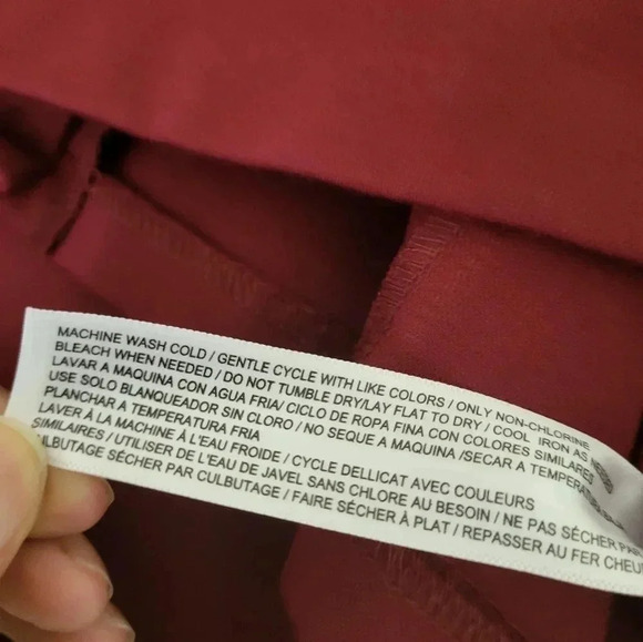 Eloquii 9 to 5 Stretch Minimalist Career Work Burgundy Red Knee Length Dress(20) - Picture 11 of 11